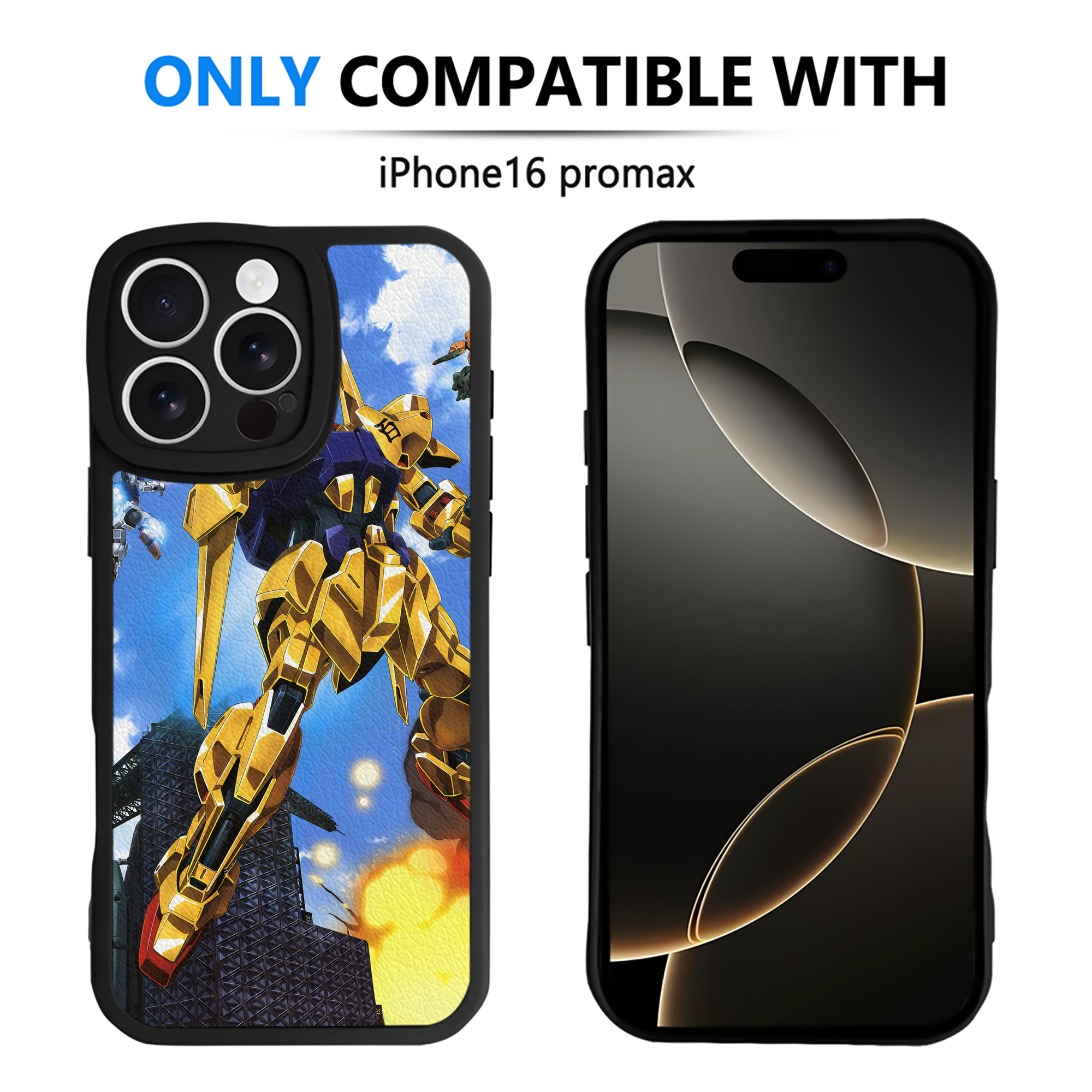 （画像用） 機動戦士ガンダム Mobile Suit Gundam 【iPhone 16シリーズ対応】シリコンスマホケース（レザー調） 材質：シリコン